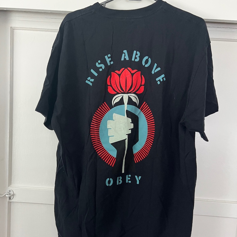 Obey Rise Above T-Shirt Mens XL